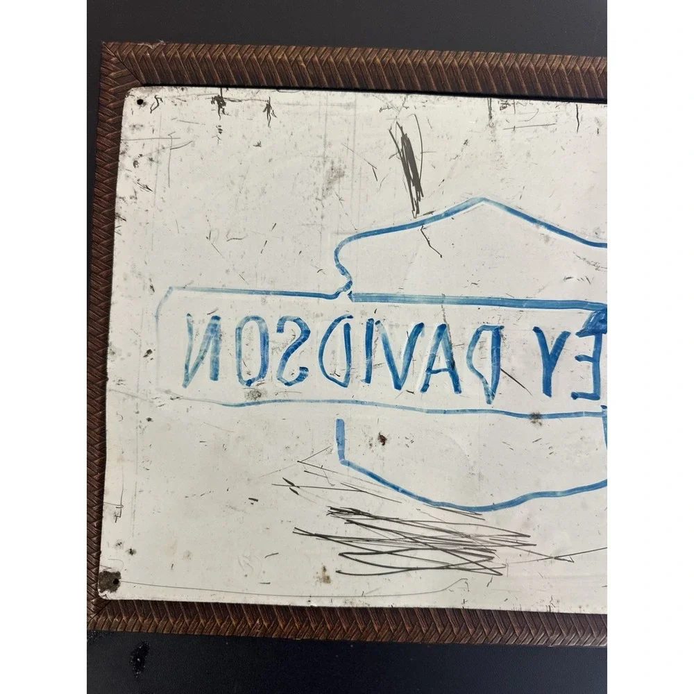 Vintage Harley Davidson Motorcycles Metal Sign Sales Service Parts Accessories‎
